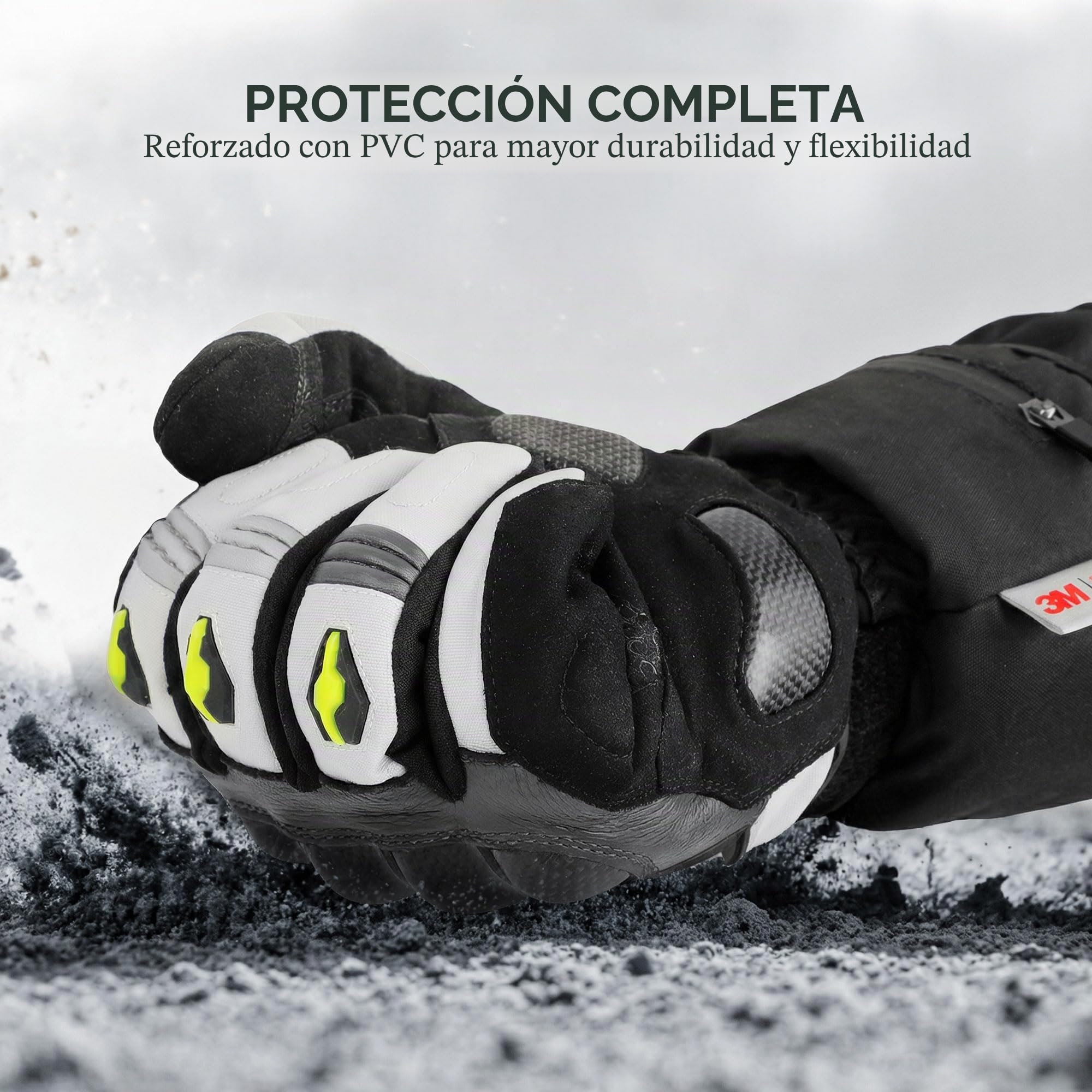 SAVIOR HEAT Guantes calefactables Guantes de Moto Recargables Guantes de Bicicleta Impermeables Guantes de Ciclismo Mujer Hombre Guantes Invierno para Esquiar, Caza y Pesca