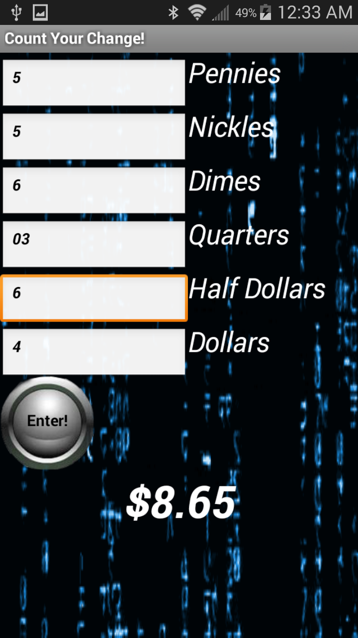 Simple Coin Counter App on the Amazon Appstore