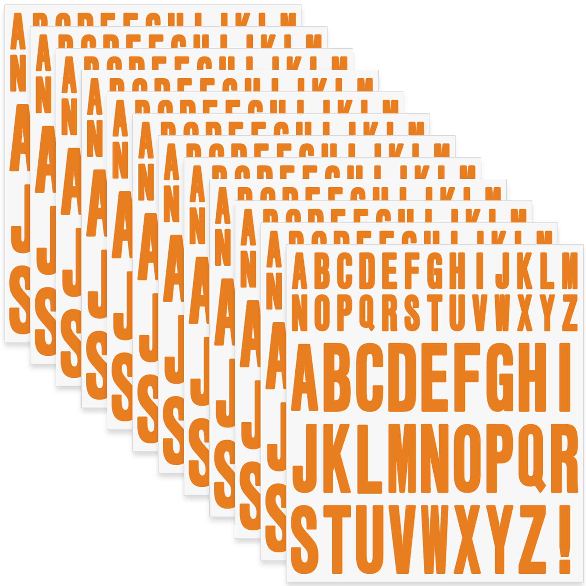 Letter Stickers 636 Pcs Alphabet Sticker,1 inch 2 inch Self Adhesive Vinyl Letter Stickers Aesthetic Waterproof Decals for Scrapbooking Water Bottles