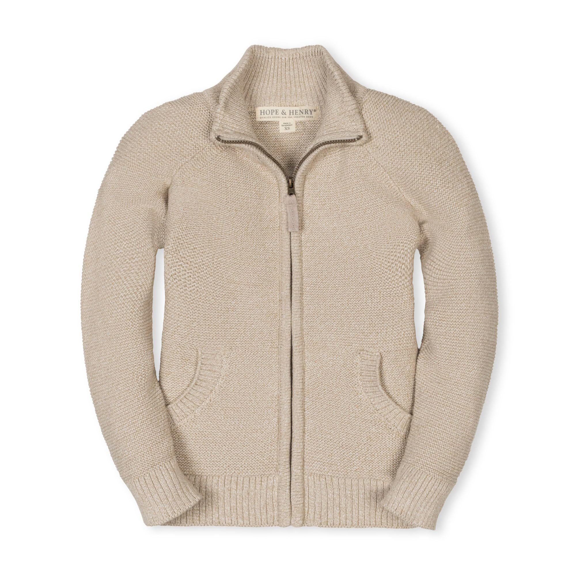 Hope &amp; Henry Men's Half Zip Pullover Sweater