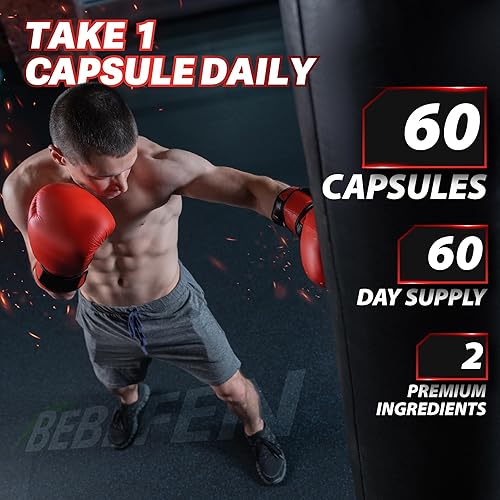 Miniatura 6 de BEBEFEN Cápsulas de cáscara de psyllium de 2400 mg con pimienta negra, suministro para 2 meses, fibra soluble diaria para la salud intestinal,