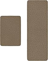 Vista 146 de Yeaban Juego de alfombras de baño verde manzana 2 piezas (20" x 32" y 17" x 24"), tapetes de baño de felpilla gruesa Alfombras de baño absorbentes