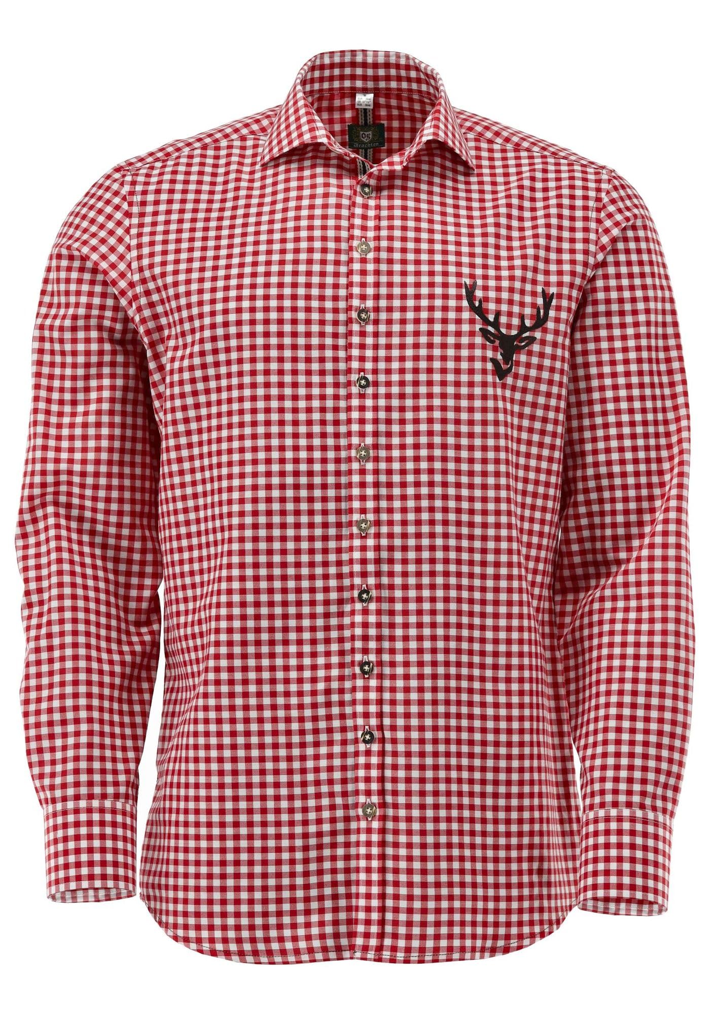 OS Trachten Trachtenhemd Slim Fit Lamenta