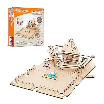 Smartivity Roller Coaster Marble Slide STEM DIY Fun Toys, Educational Construction based Activity Game for Kids 8 to 14, Gifts for Boys & Girls, Learn Science Engineering Project, Made in India