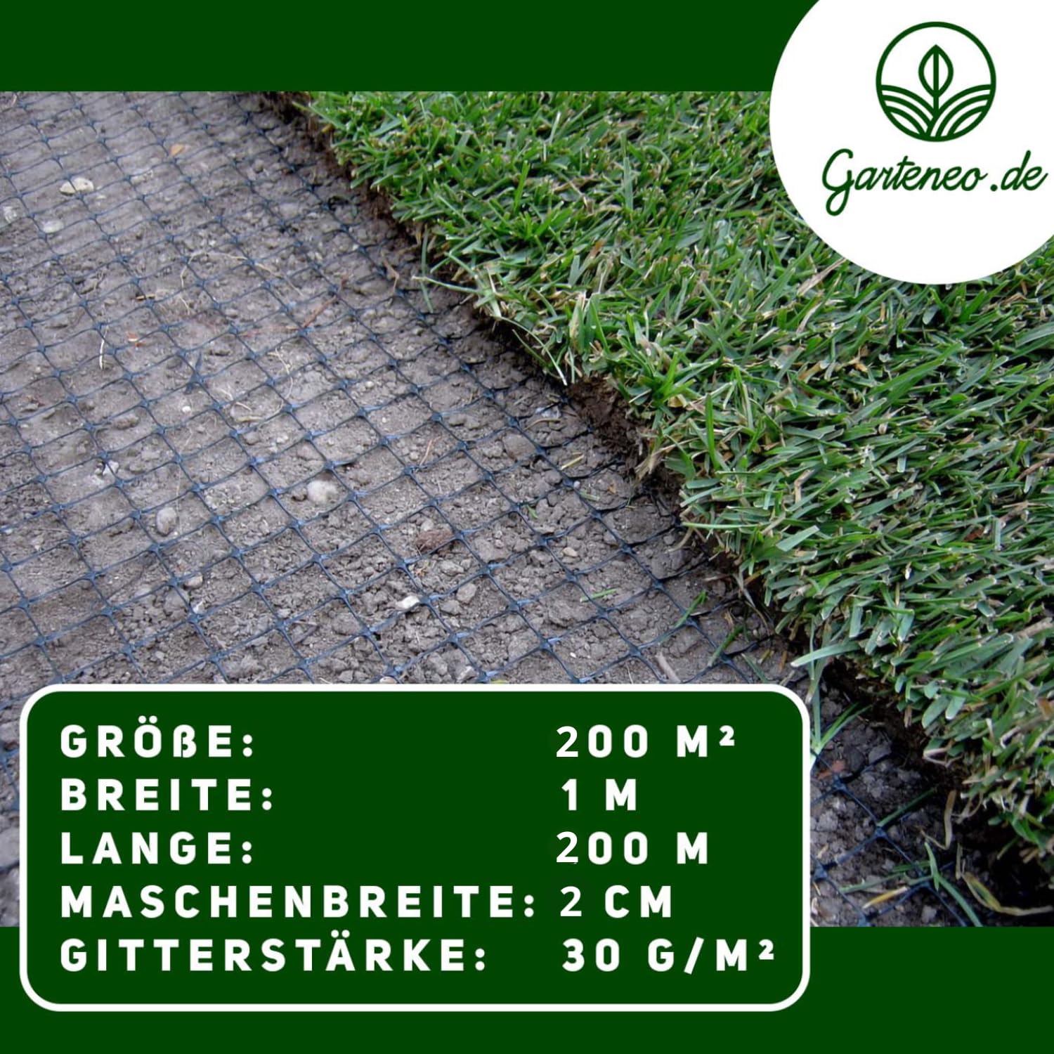 Kratka do trawnika, kratka na norniki, 1 m x 200 m, siatka na krety