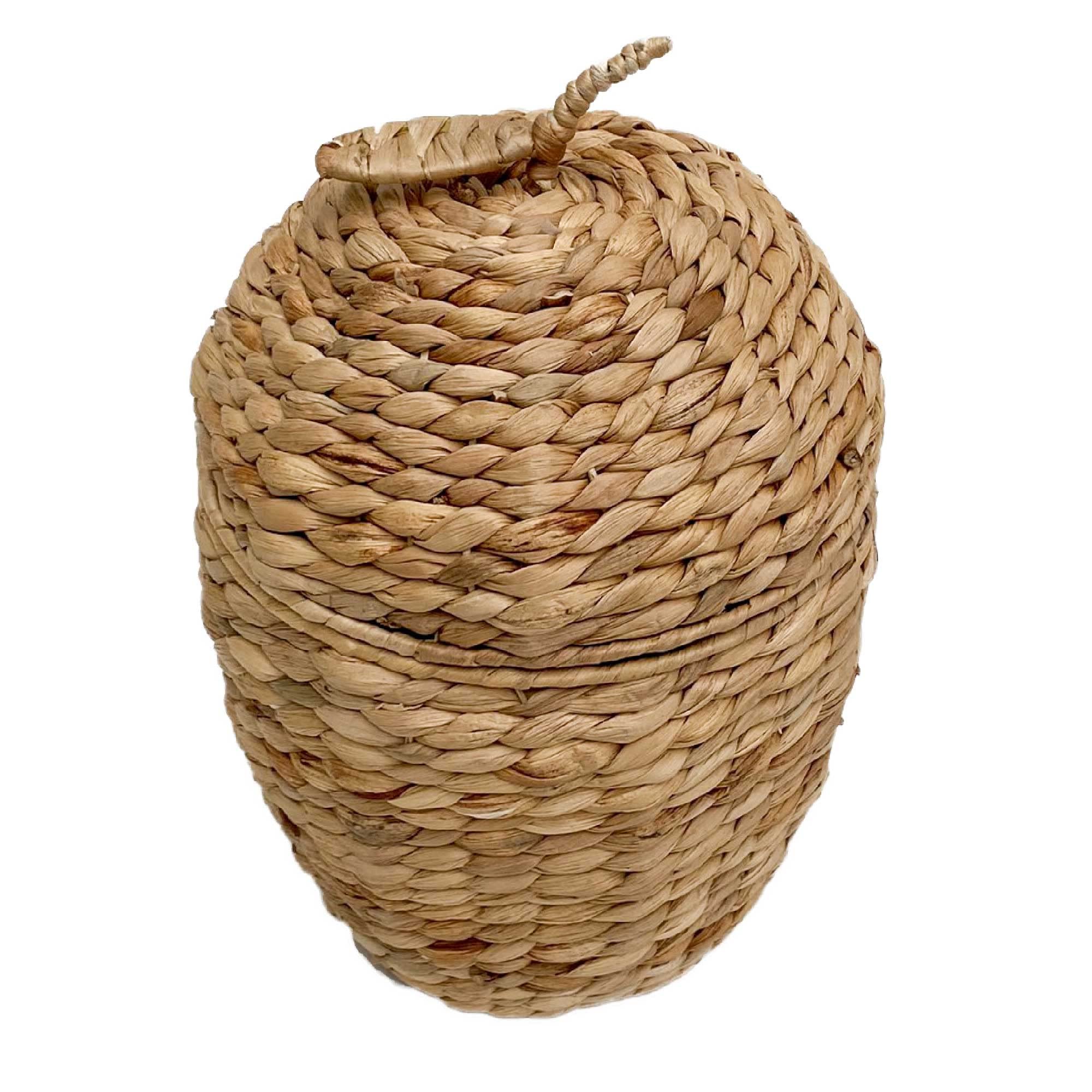 Signes Grimalt By Sigris - Apple Basket Decoration | Brown Baskets - 21 x 24 x 24 cm