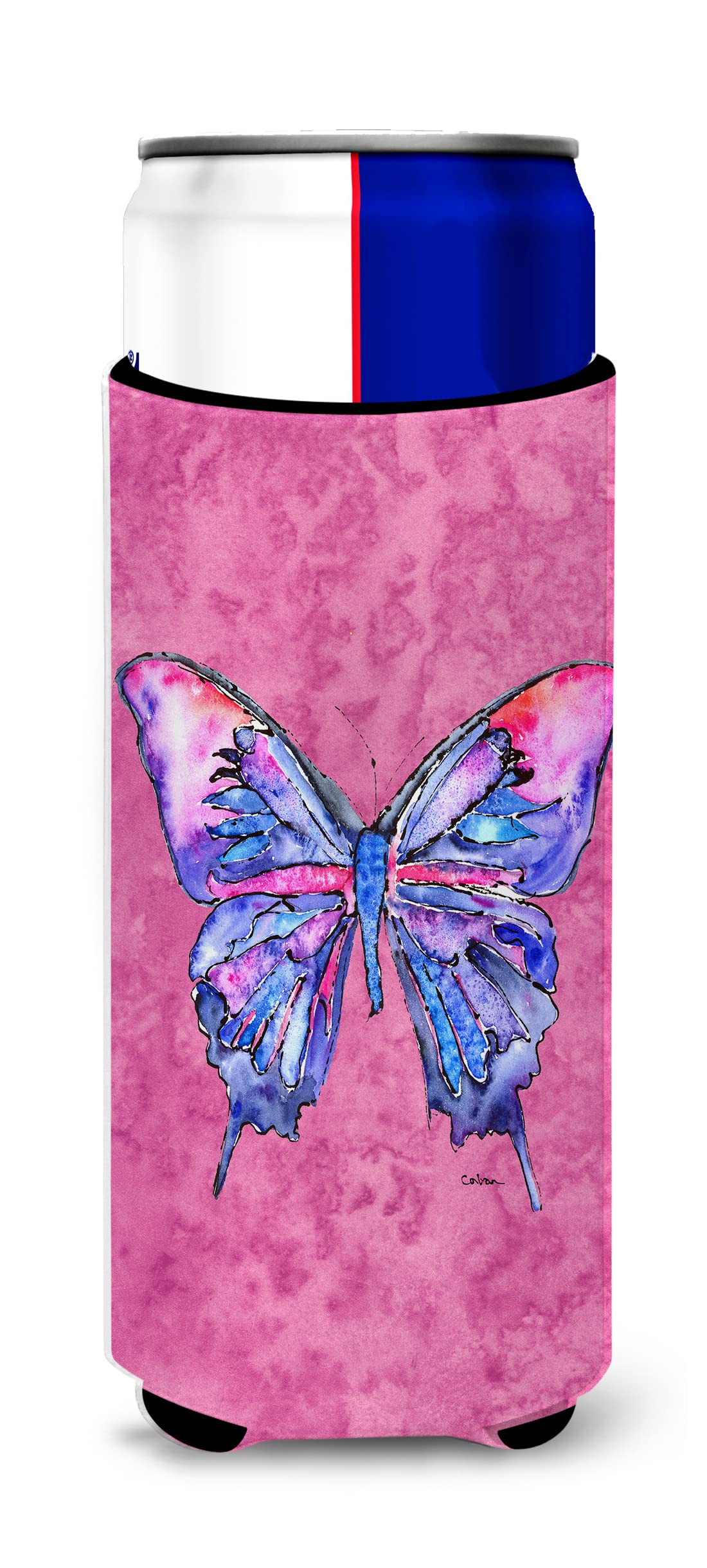 Caroline's Treasures 8859MUK Butterfly on Pink Michelob