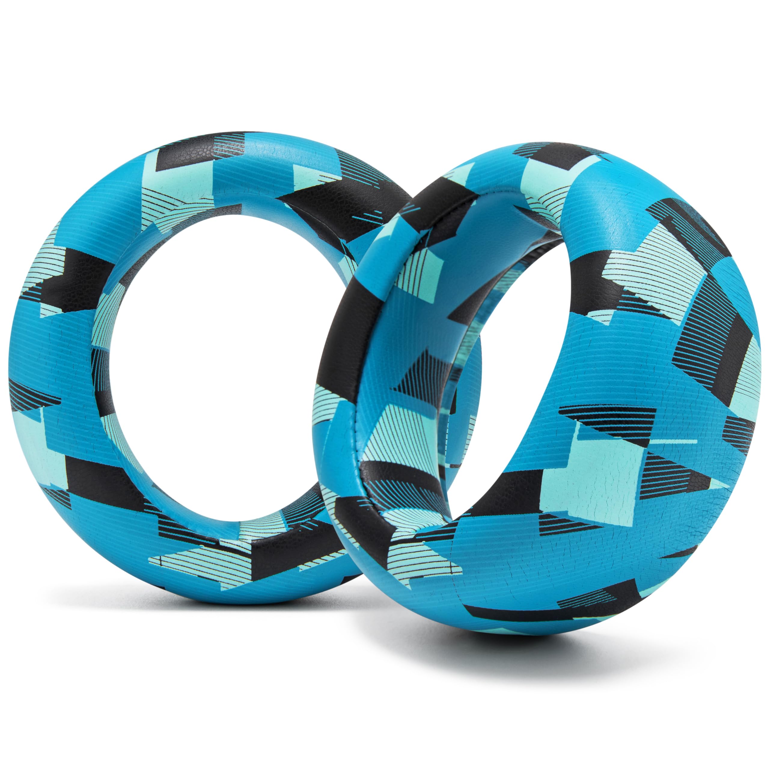 WC PadZ Pulse Elite - Upgraded PU Leather Earpads Compatible with PS5 Pulse Elite by Wicked Cushions, Cyan Prism