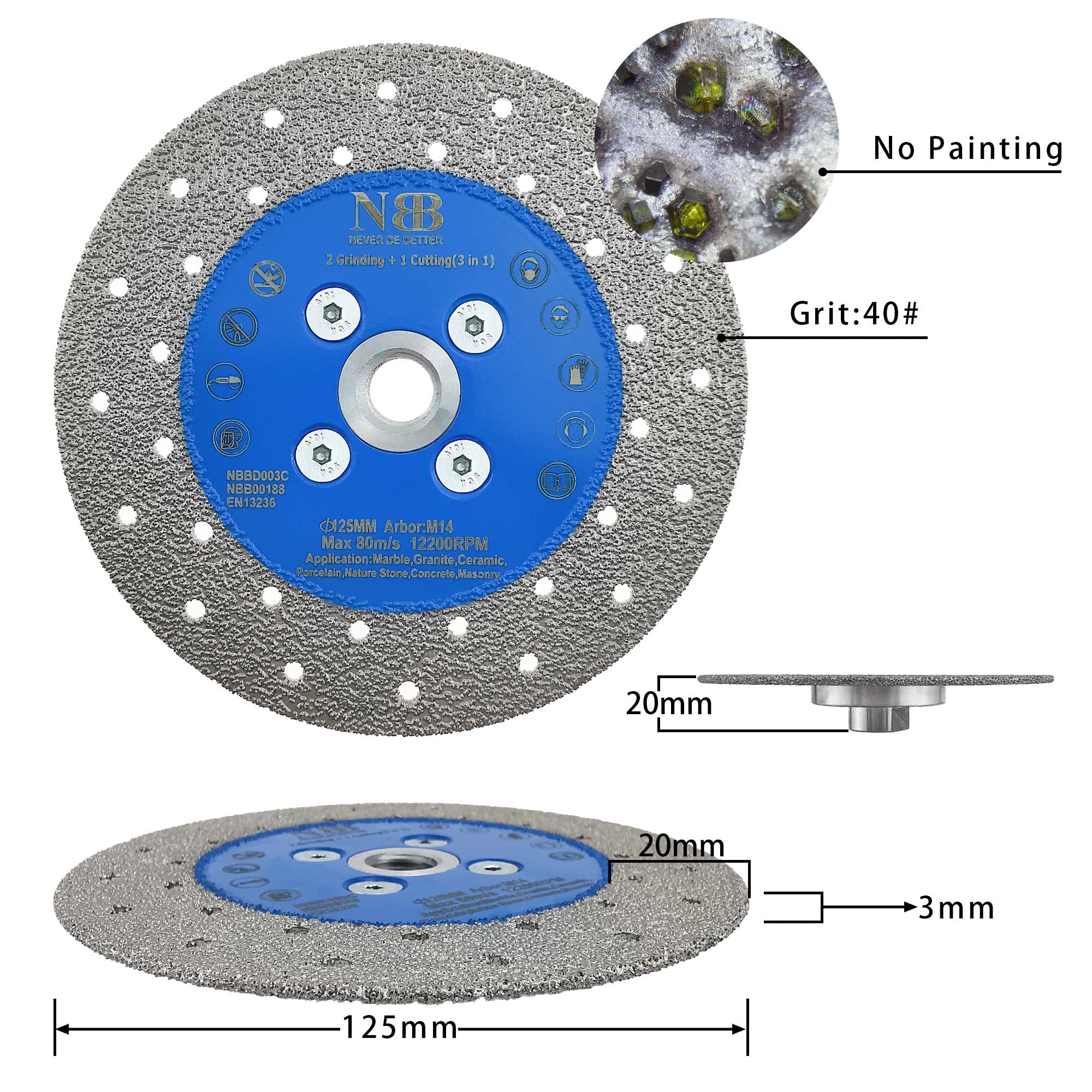 NBB Disco Da Taglio Diamantato Multiuso Lama Per Sega