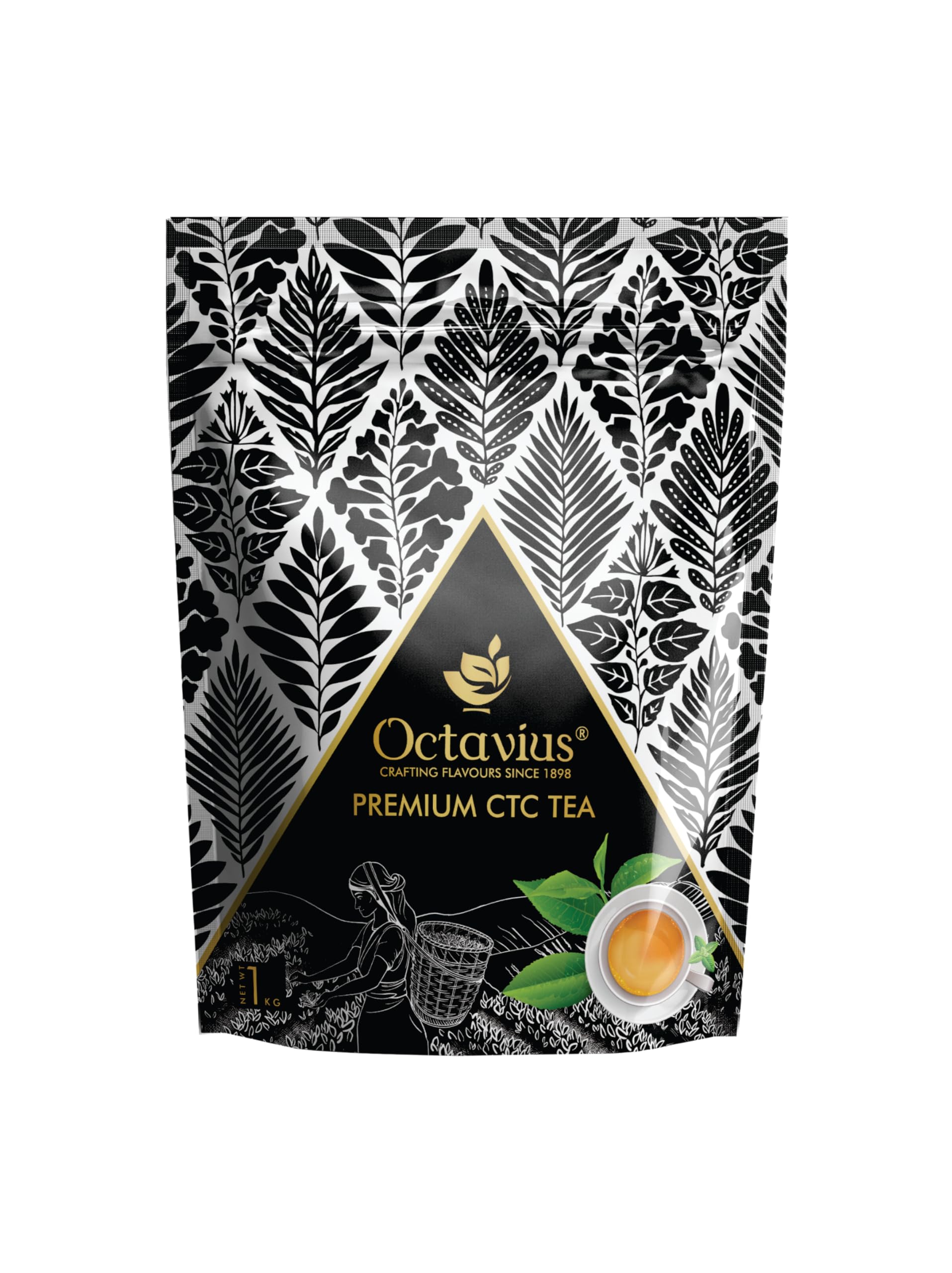 Octavius Premium Assam Tea - 250 Gms (125 Cups) | Extra Strong | Black Tea | Kadak Chai Patti