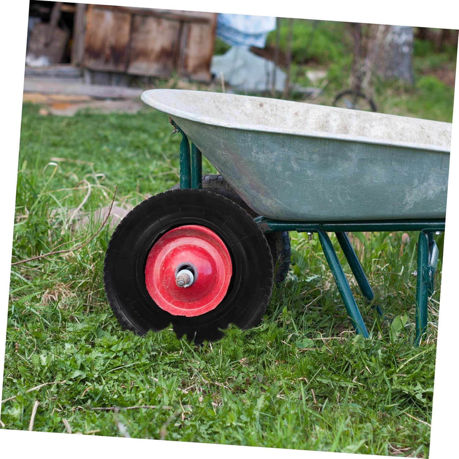 Tire and Inner Tube Wheelbarrows and Garden Carts Rubber Straight Valve Stem Easy Installation for Outdoor Use Heavy Load Support