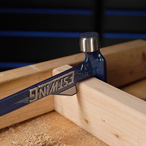 Miniatura 4 de Estwing E6-24TM - Cara fresada de 24 onzas diente de martillo agarre de nailon y vinilo azul