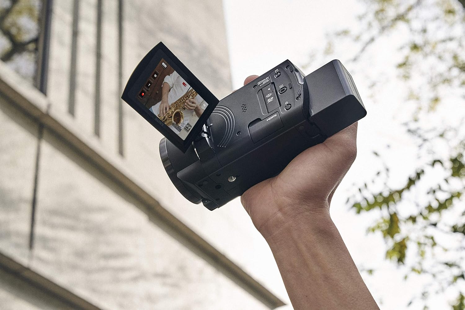 Sony FDR-AX43A 4K Kompakt-Camcorder (Ultra HD (UHD), Balanced Optical SteadyShot, 20x optischer Zoom, schwenkbarer Bildschirm), schwarz – Bild 12