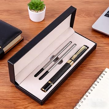 Luxury Metal Rollerball Pen Set - Personalised Pen Style Gift Box, Elegant Business Writing for Graduation & Office