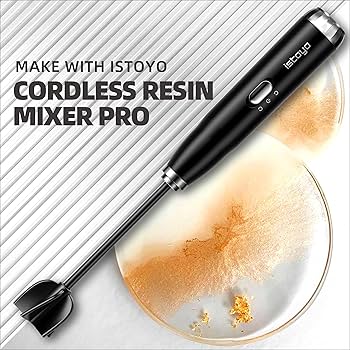 Aazon.co: ISTOYO Preiu Resin Ixer, Handheld Battery Epoxy Ixer For Saving Your Wrist