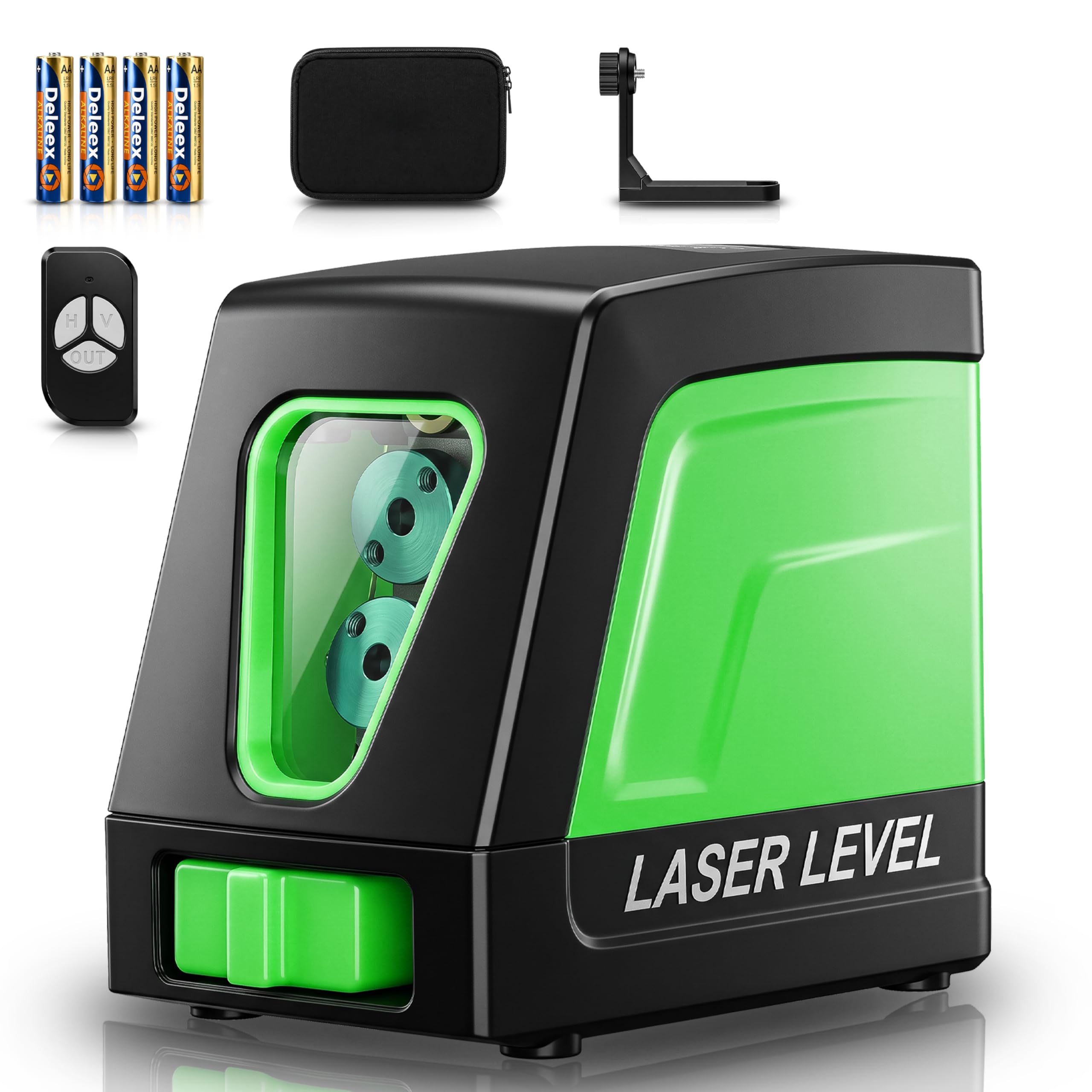 TOMAHAWK® 2 Line Laser Cross Line Leveller TLL-GLC-02 | Self- Leveling Green Laser Level | 25m Working Distance | 3mm Precision | IP54 Dustproof | Magnetic Bracket & Remote Control | Indoor Usage-image-14