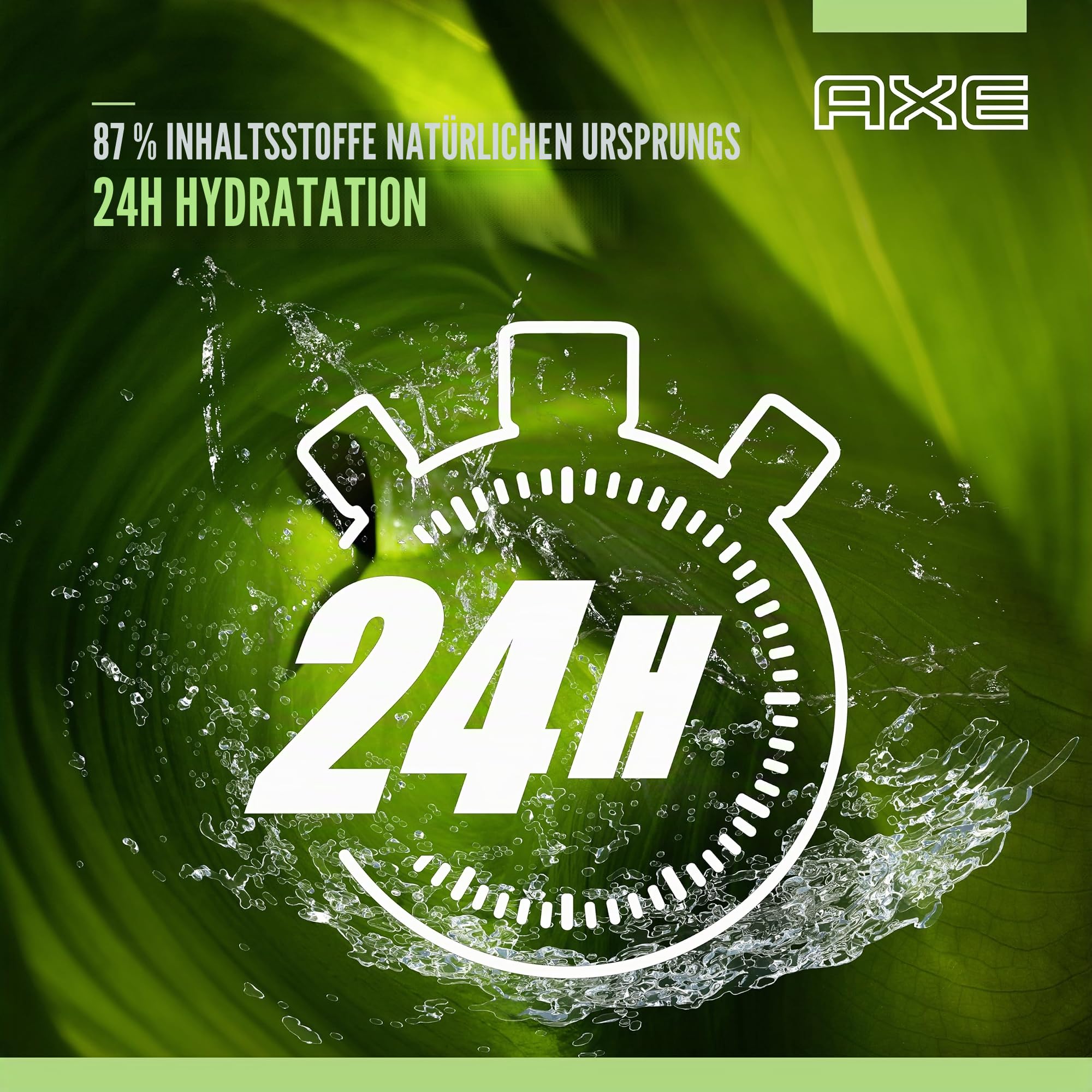 AXE - Duschgel für Herren, 5-in-1, Wild – 24 Stunden feuchtigkeitsspendend – 87% Inhaltsstoffe natürlichen Ursprungs – Duft Mojito & Zedernholz (12 x 250 ml)