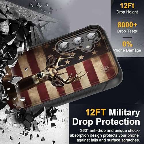 Miniatura 9 de Funda para Galaxy A14 5G con soporte, doble capa híbrida de policarbonato duro y silicona suave, resistente a prueba de golpes, funda protectora