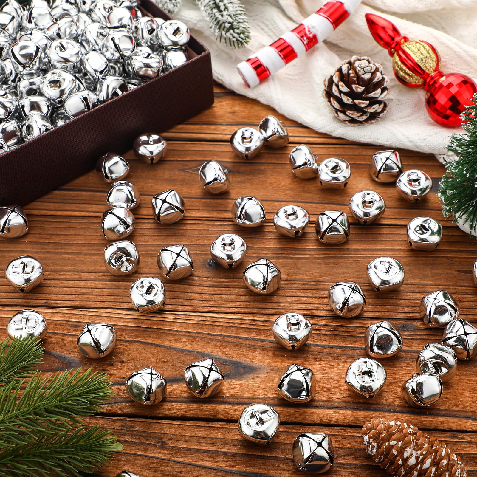 Mini Shell Bell Bells For Crafts 20 PCS Vintage Jingle Bell, 22mm Antique Mini Bells ...