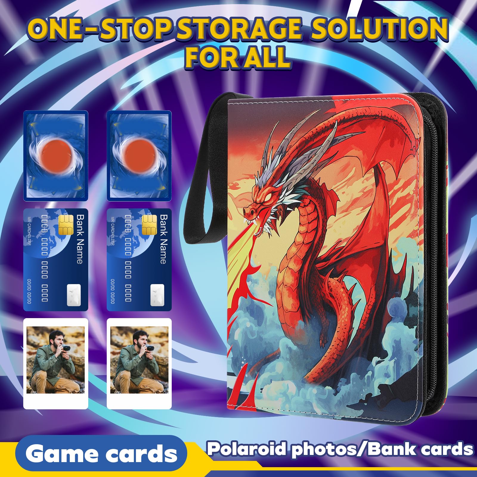 Pokemon Jumbo Card Binder Aazon.co: Card Binder 9-Pocket, 900 Pockets  Trading Card Binder With TCG Card Album