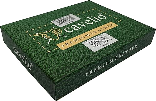 Miniatura 6 de MARSHAL Bifold - Cartera de piel auténtica con bloqueo RFID para hombres, ranuras para tarjetas, 2 compartimentos para billetes, ventanas de