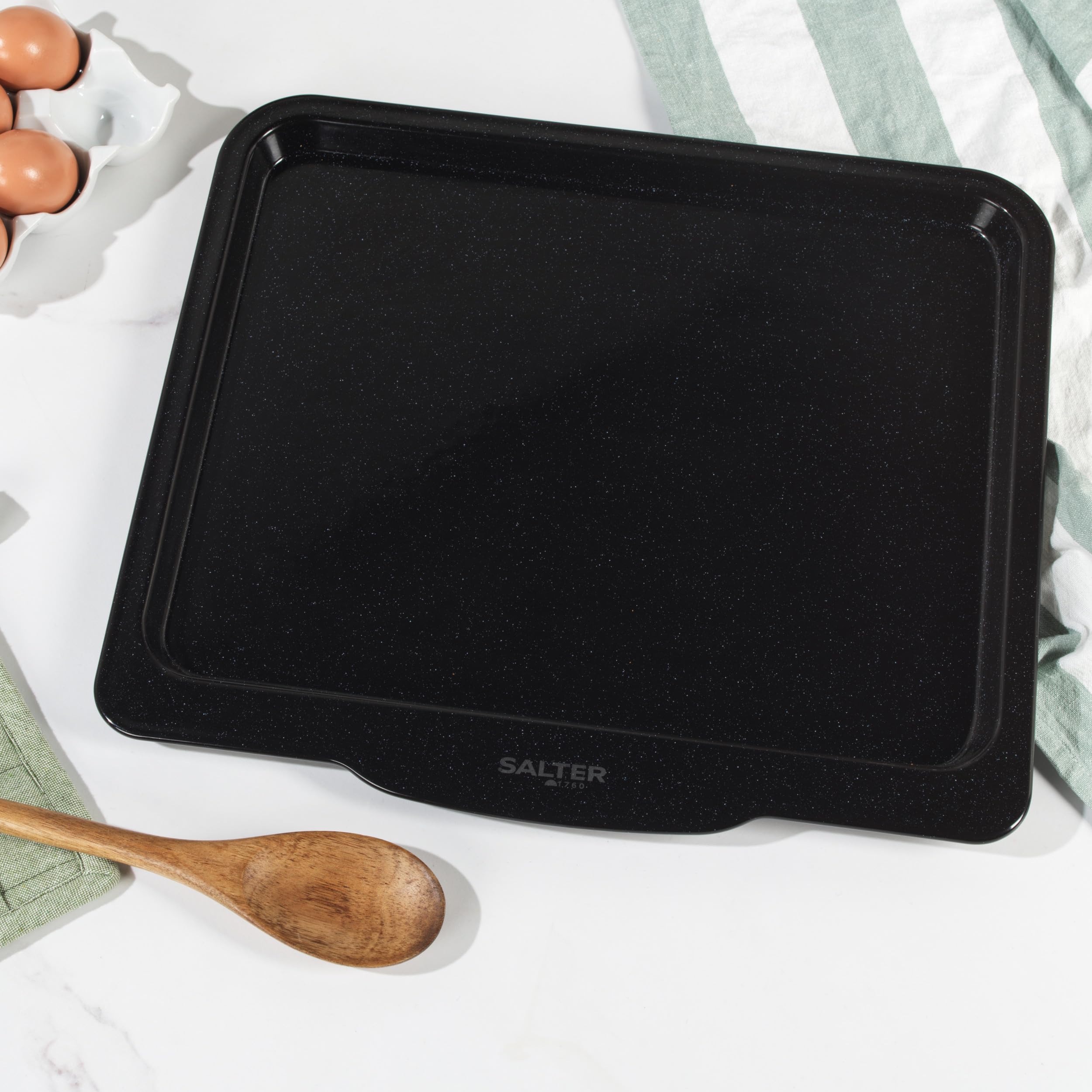 Salter Brilliance - Juego de bandejas para horno (40 cm, 3 unidades)