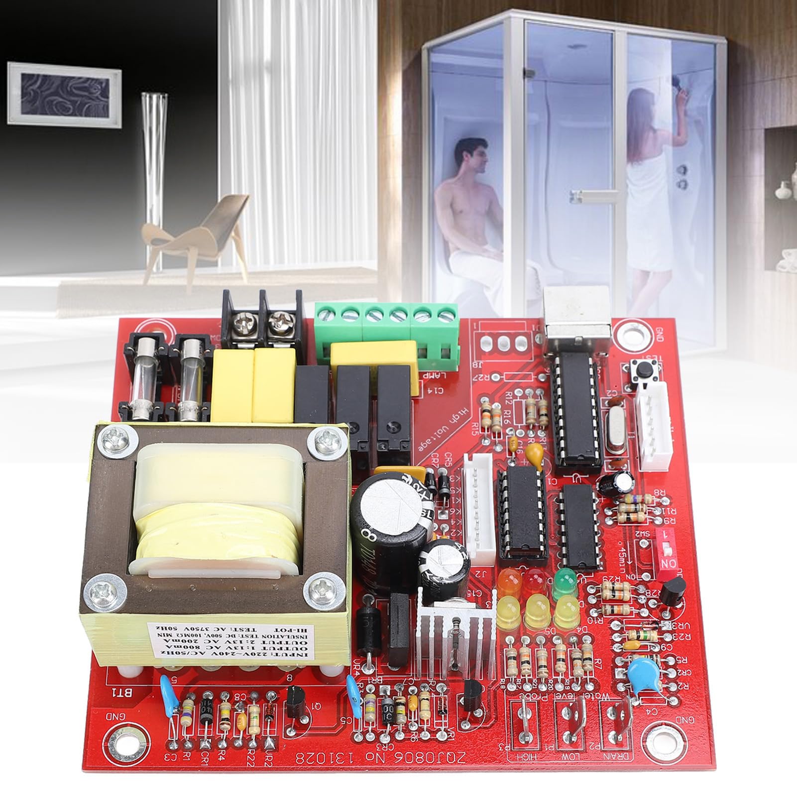 Placa de Circuito PCB Principal para Máquina de Sauna, Reemplazo Eficiente Resistente Al Calor para Generadores de de 3-24KW, 220-240V