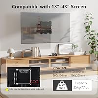 BONTEC Dönthető és Forgatható TV Fali Tartó 13-43 Colos LED/LCD/OLED TV-hez és Monitorhoz, 35 kg Teherbírással, VESA 200x200 mm 6