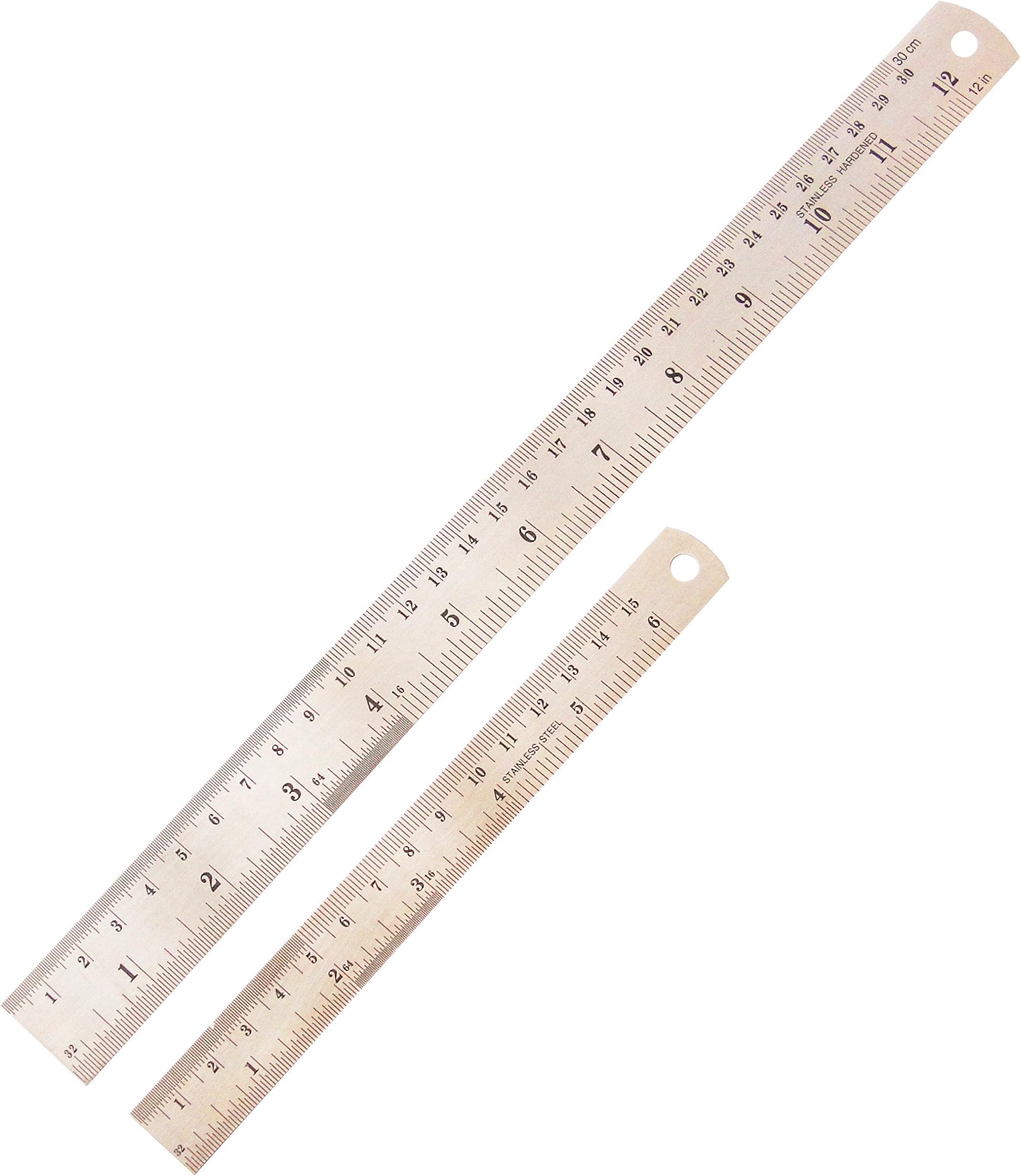 The Stainless Steel Ruler Set 6,12 Inches