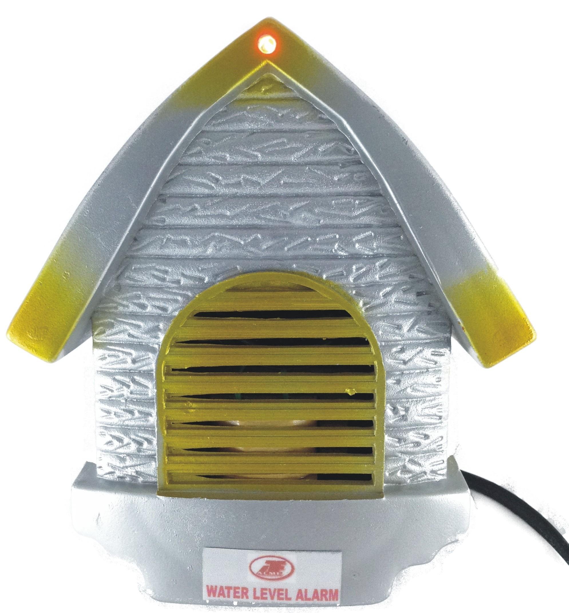 Acme Water Tank Level Overflow Mains Operated Plastic Talking/Human Voice Alarm (12X11X3 cm, Grey)