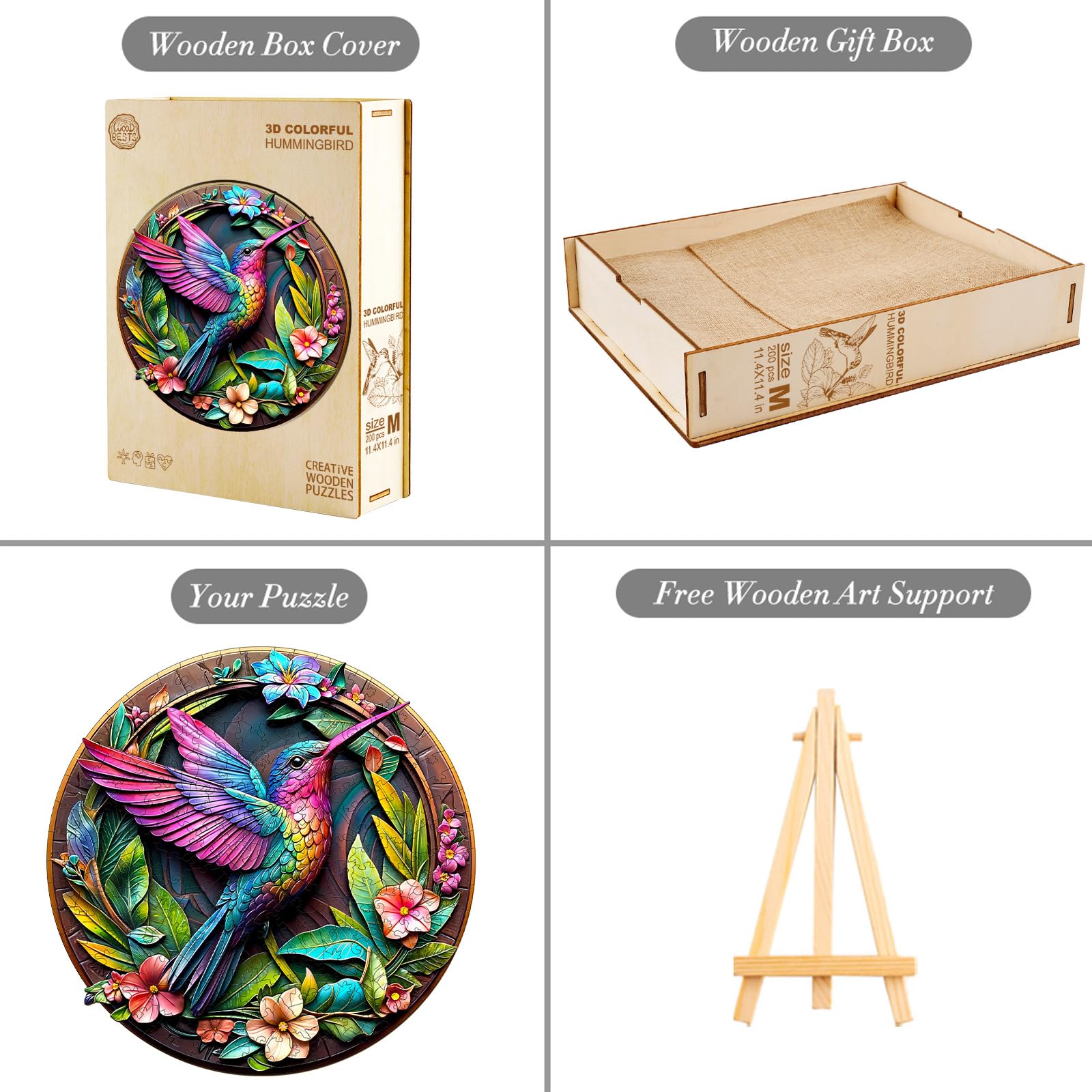 Rompicapi In Legno Adulto Codice 3D Effetti Visivi Forma Unica Rompicapi In Legno Adulto Sofisticato Regali Per Le Feste, Sfida Decorazione Domestica