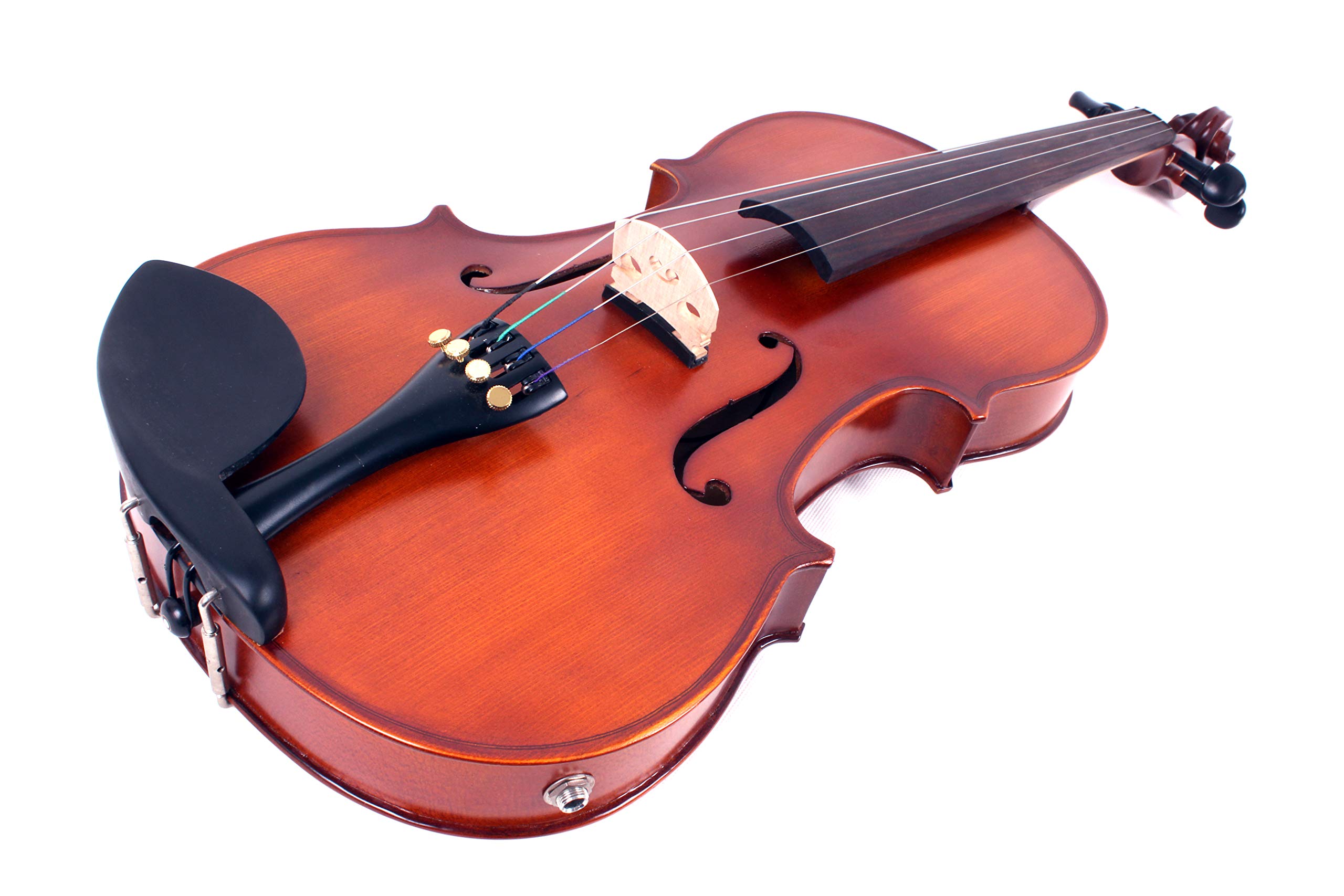 Yinfente 4/4 Acustico Elettrico Violino Acero Abete Legno Con violino Custodia Arco Violino Fatto a Mano Violino Elettrico Violino Big Jack con raccordi per violino in ebano