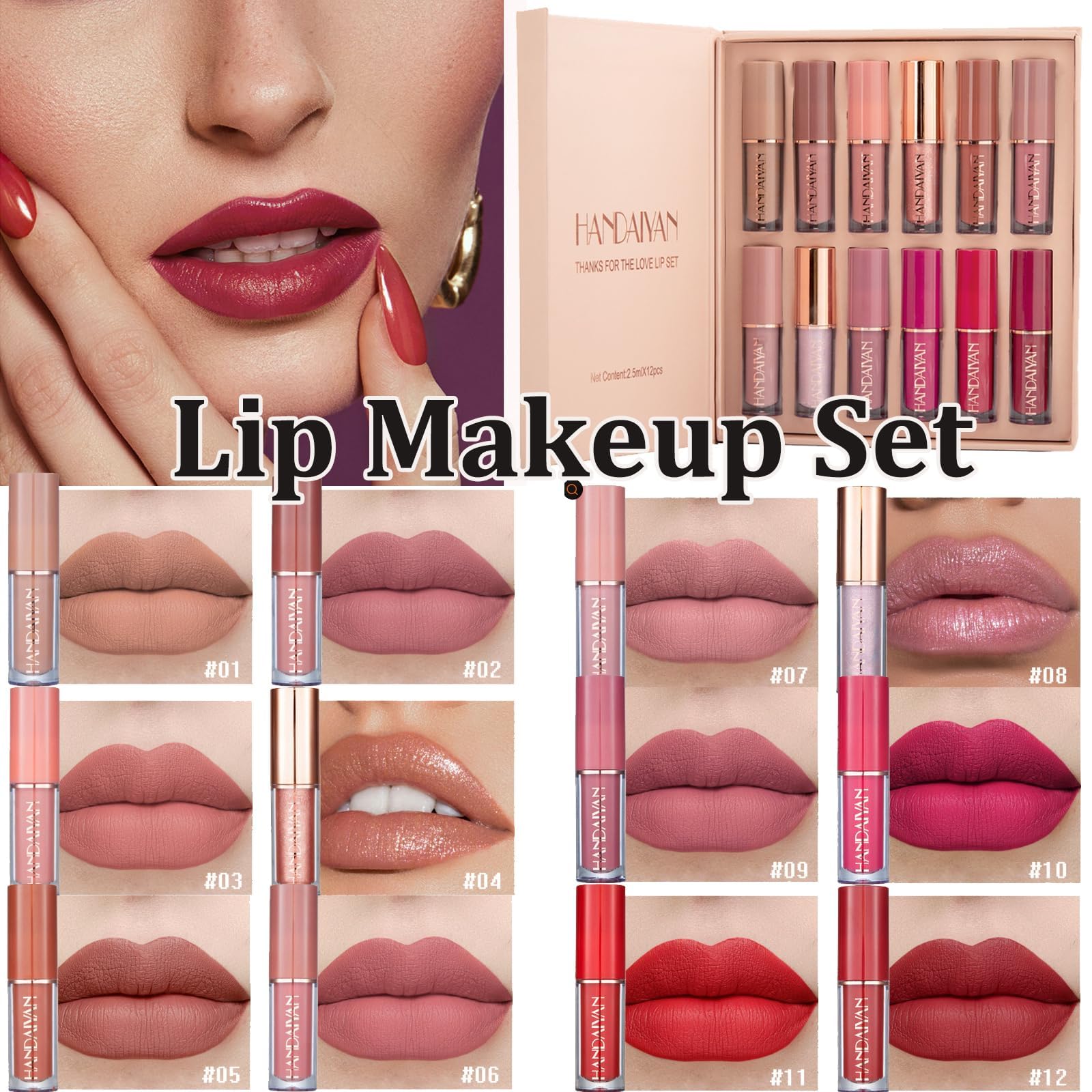 SONGQEE All in One Makeup Kit, enthält 40 Farben Lidschatten Palette, Foundation & Face Primer, Lippenstift Set, Augenbrauen Seife, Makeup Schwamm, Geschenk Set für Frauen