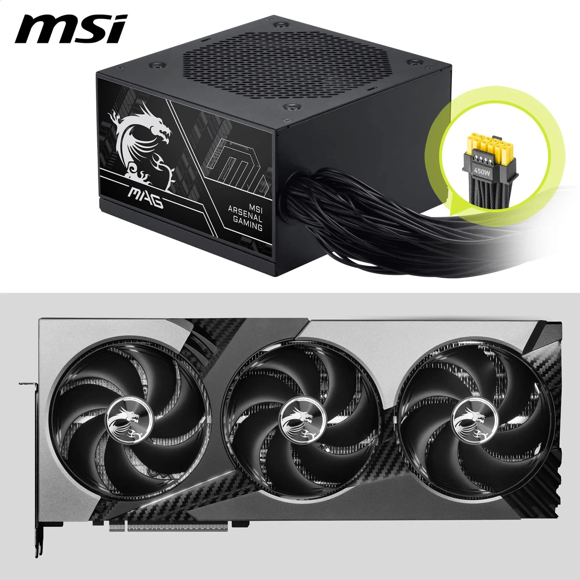 MSI Pro MAG A750BN PCIE5 III Alimentazione PC, 750 W, ATX, 80 Plus Bronzo, ATX 3.1, Compatibile GPU PCIe 5.1, Connettore nativo 12V-2x6 Bicolore, Cavi goffrati
