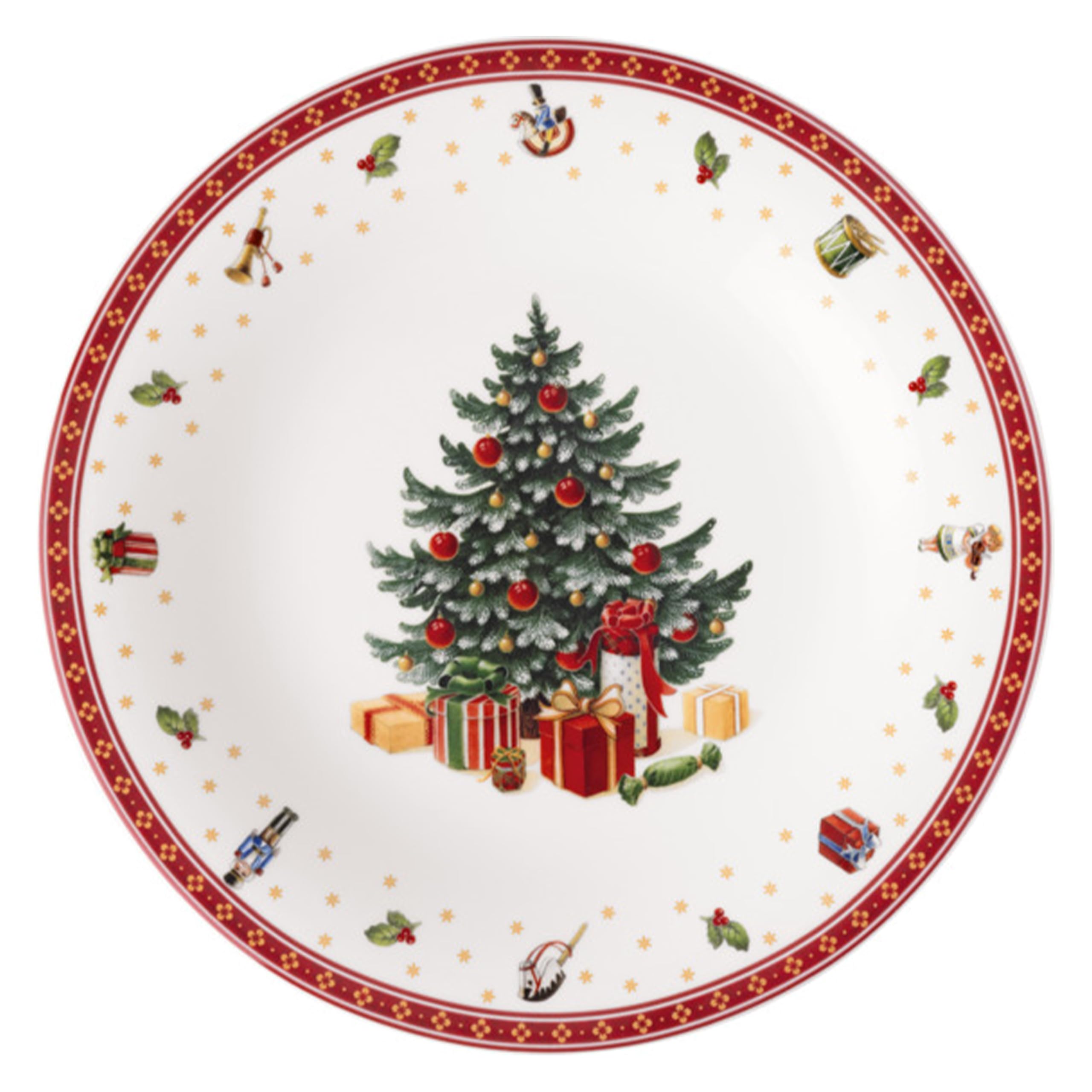 Villeroy & Boch – Toy's Delight Specials podtalerz, duży talerz z motywem bożonarodzeniowym, duży porcelanowy talerz do serwowania, można myć w zmywarce, można używać w kuchence mikrofalowej