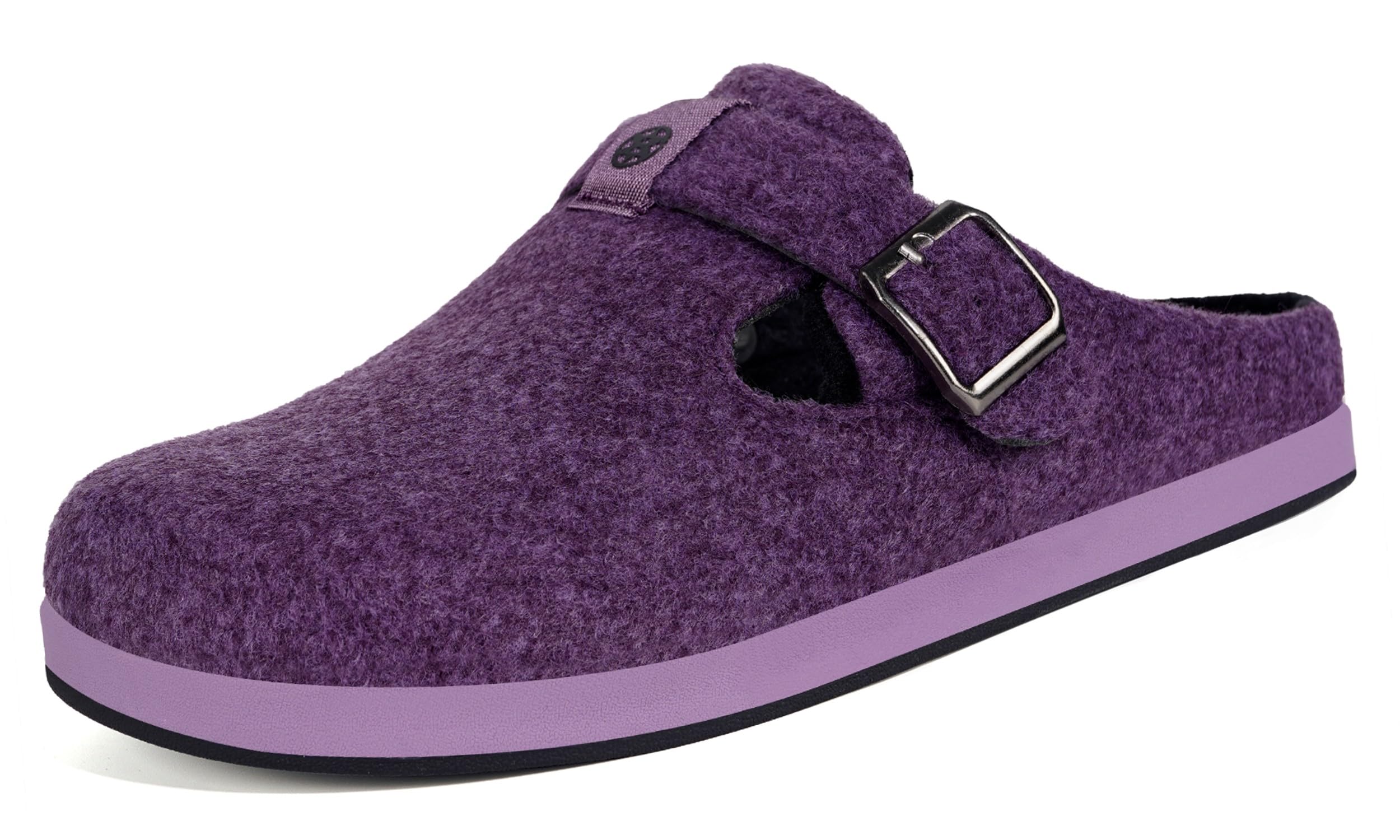 Gaatpot Pantofole Invernali da Uomo e da Donna,Zoccoli in Feltro per Indoor Outdoor,Taglia 36-46