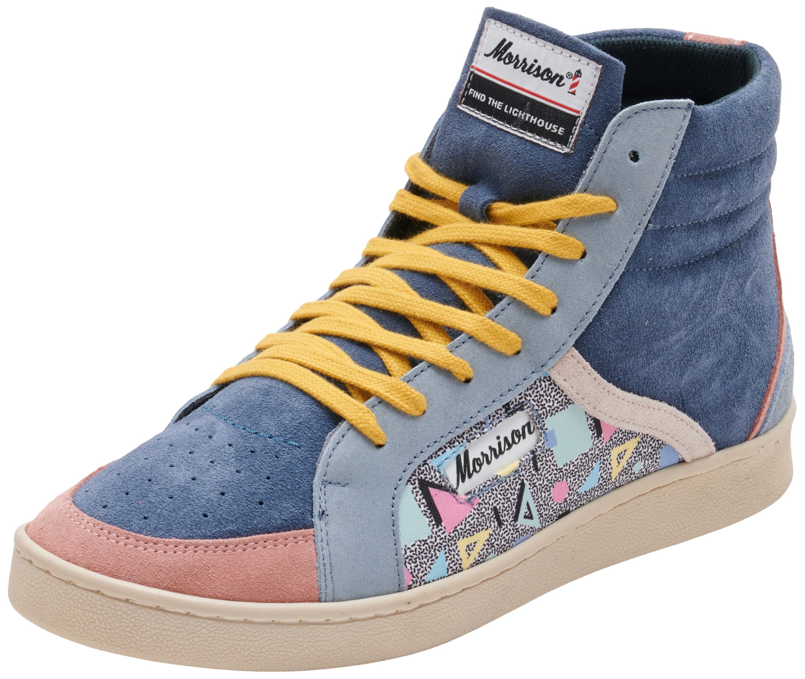 Sneaker Morrison Mixte Phoenix en toile colorée et daim véritable style rétro