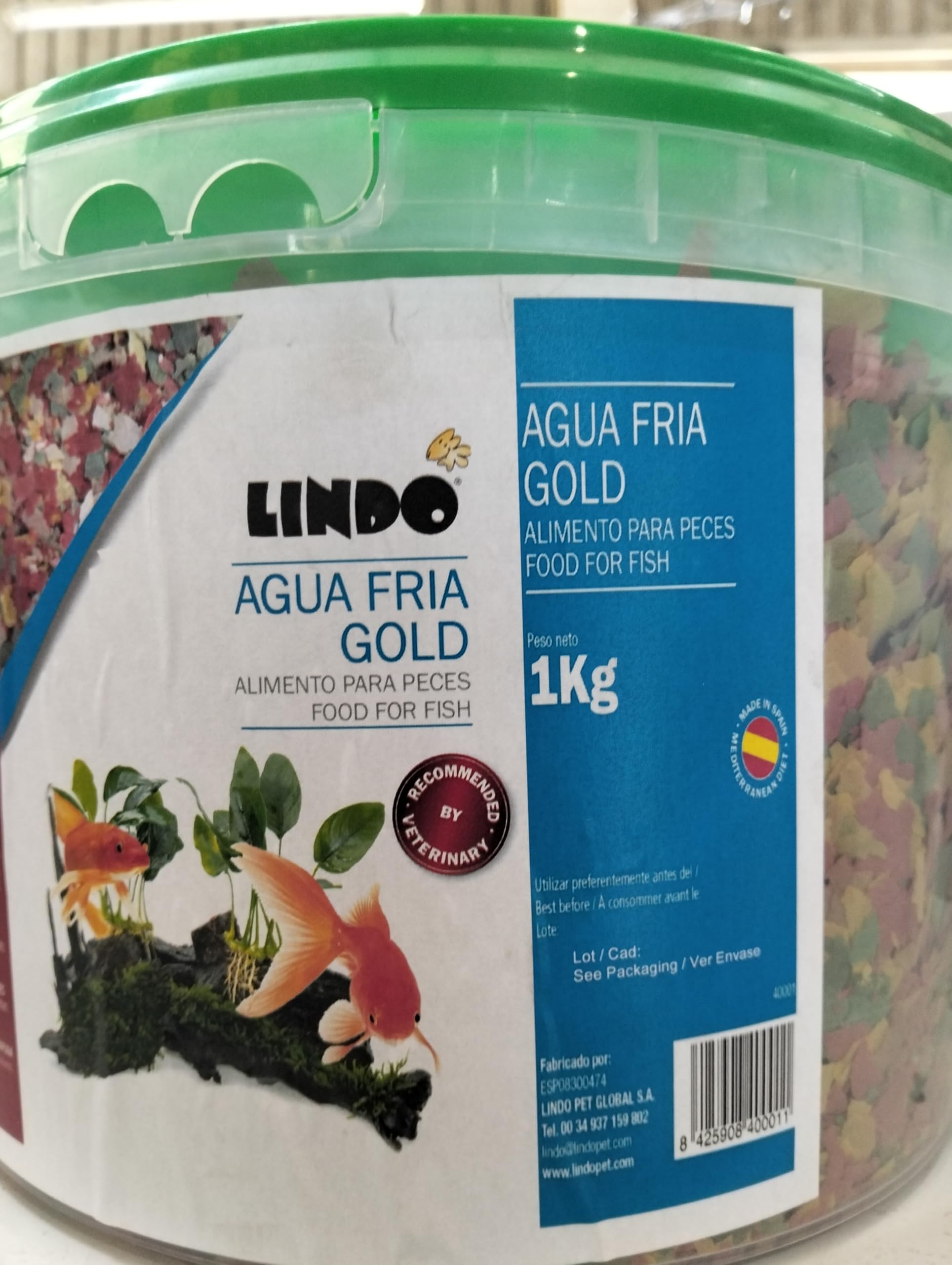 Agua Fria Gold ALIMENTO para Peces Food FOR Fish 1 KG
