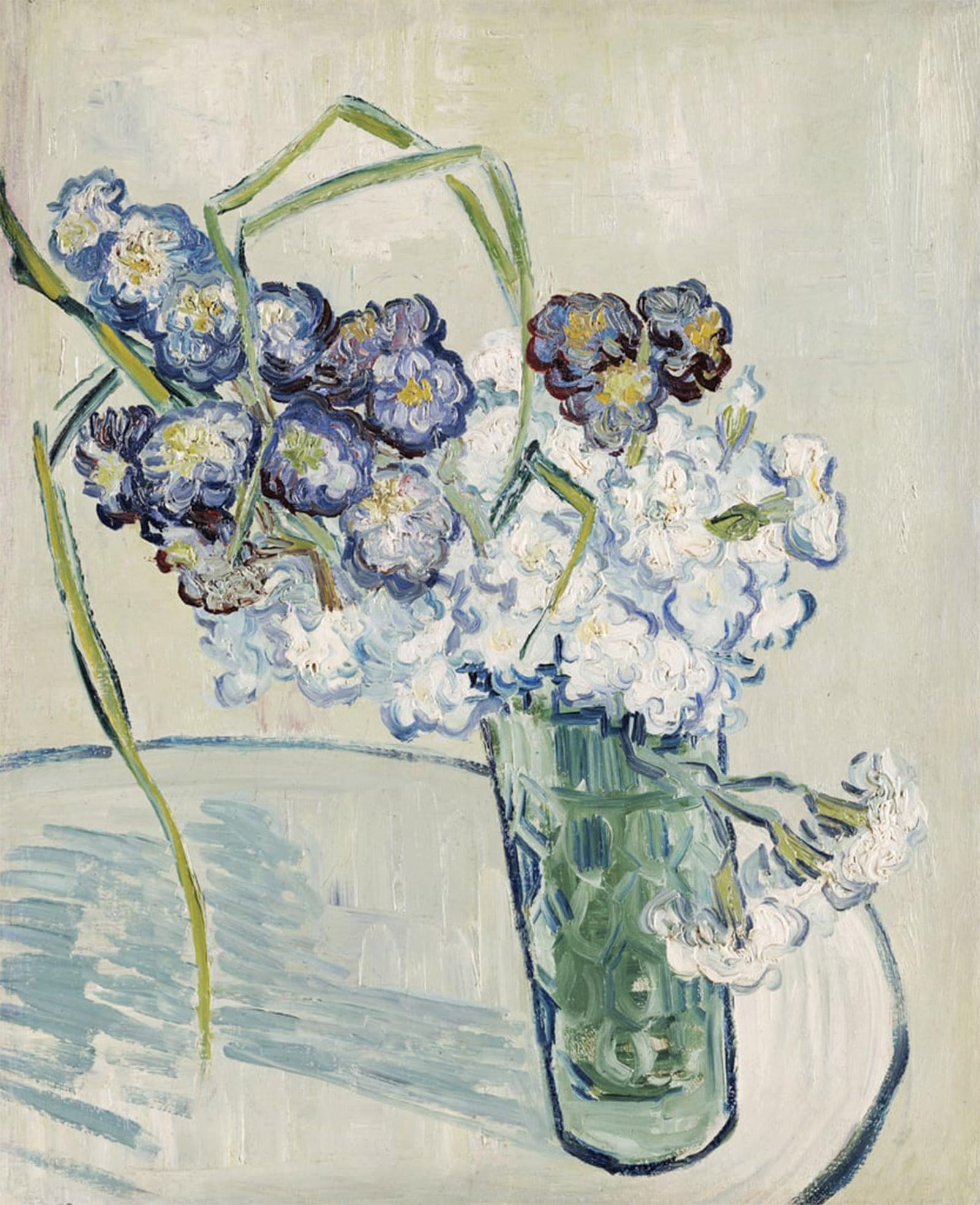 POSTERIIk Famous Modern Artwork Art Mural Still Life Vase of Carnations June Oil Paintings Pictures for Home Decor 60x90cm