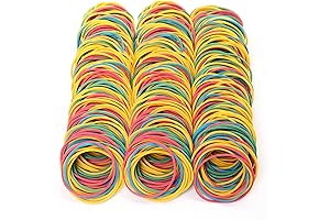 LotFancy 600PCS 1.77” Rubber Bands for Crafts and Office