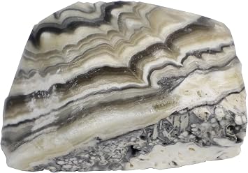 Banded Calcite Mineral Display Specimen - 1020 Grams - 5 x 7 x 2