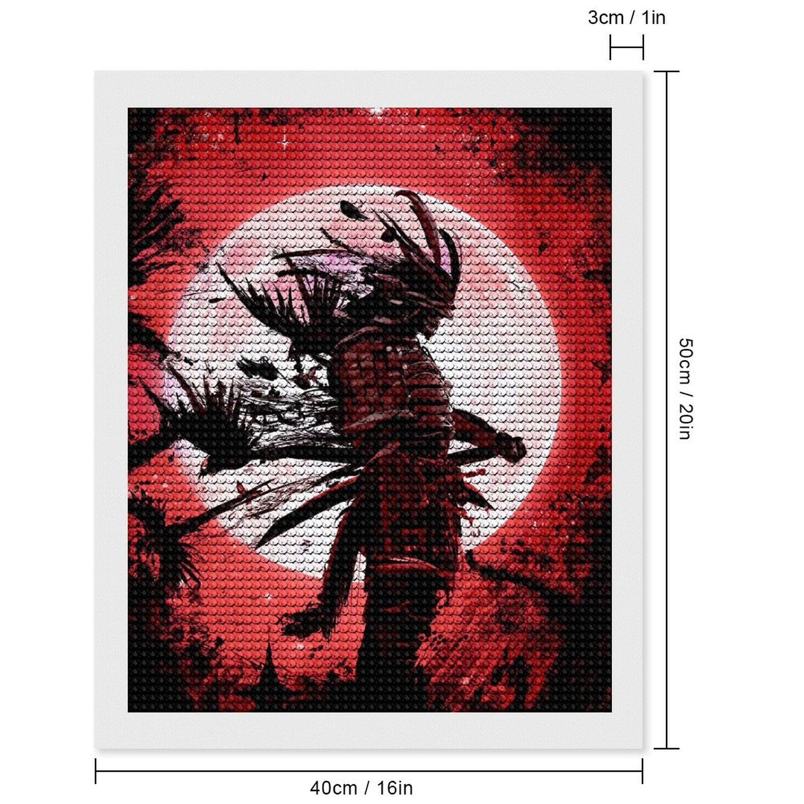 Amazon | ダイヤモンドアート 日本の幽霊侍 サムライ アニメ DIY 手芸