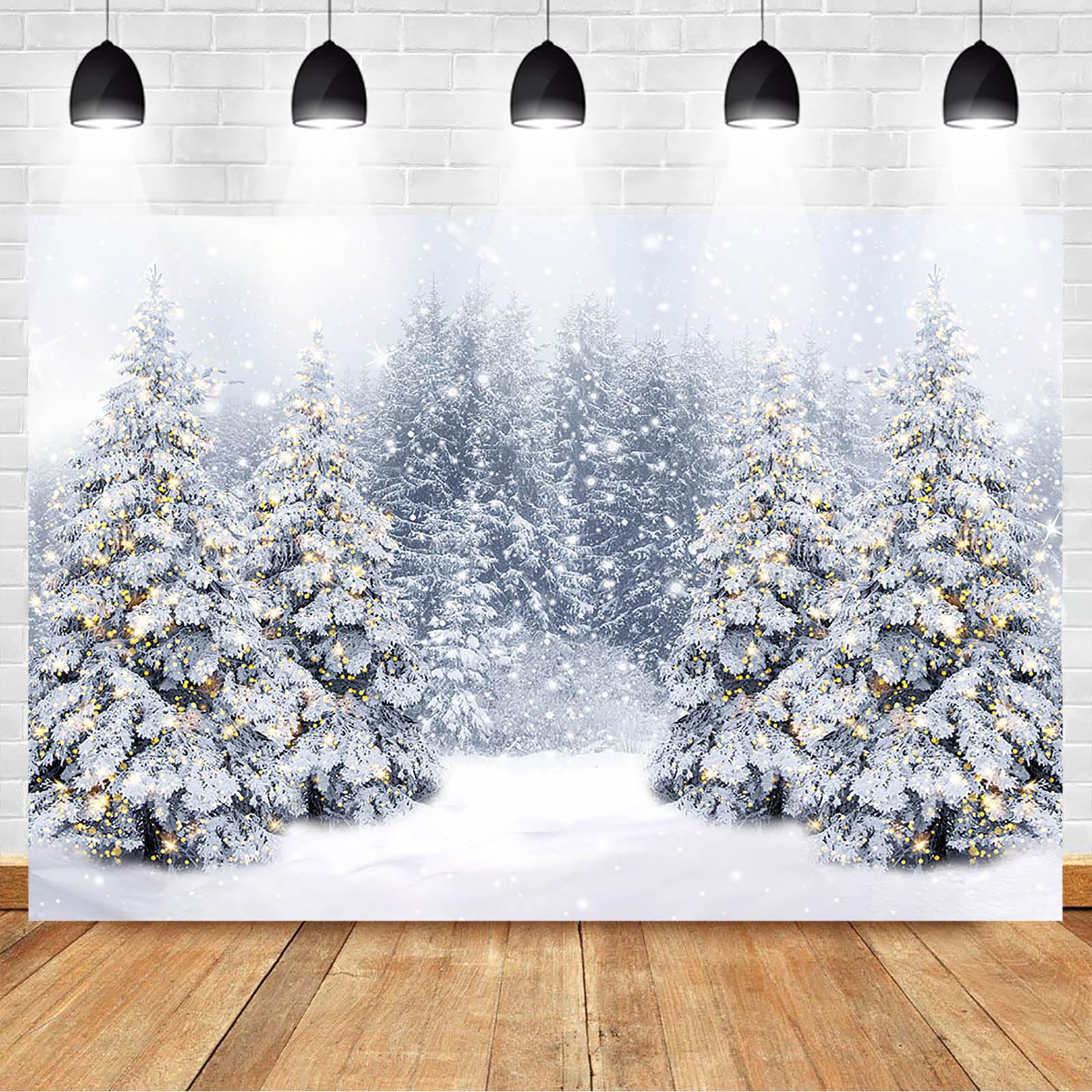 Sfondo fotografico da parete in legno di Natale rustico in legno sfondo per pavimenti invernali vacanza glitter decorazione per feste di Natale per bambini ritratto foto studio puntelli (1.8x2.4m