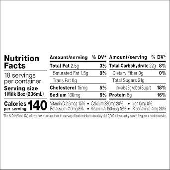 Horizon Organic Vanilla Milk, 8 Fl Oz, 8 Count