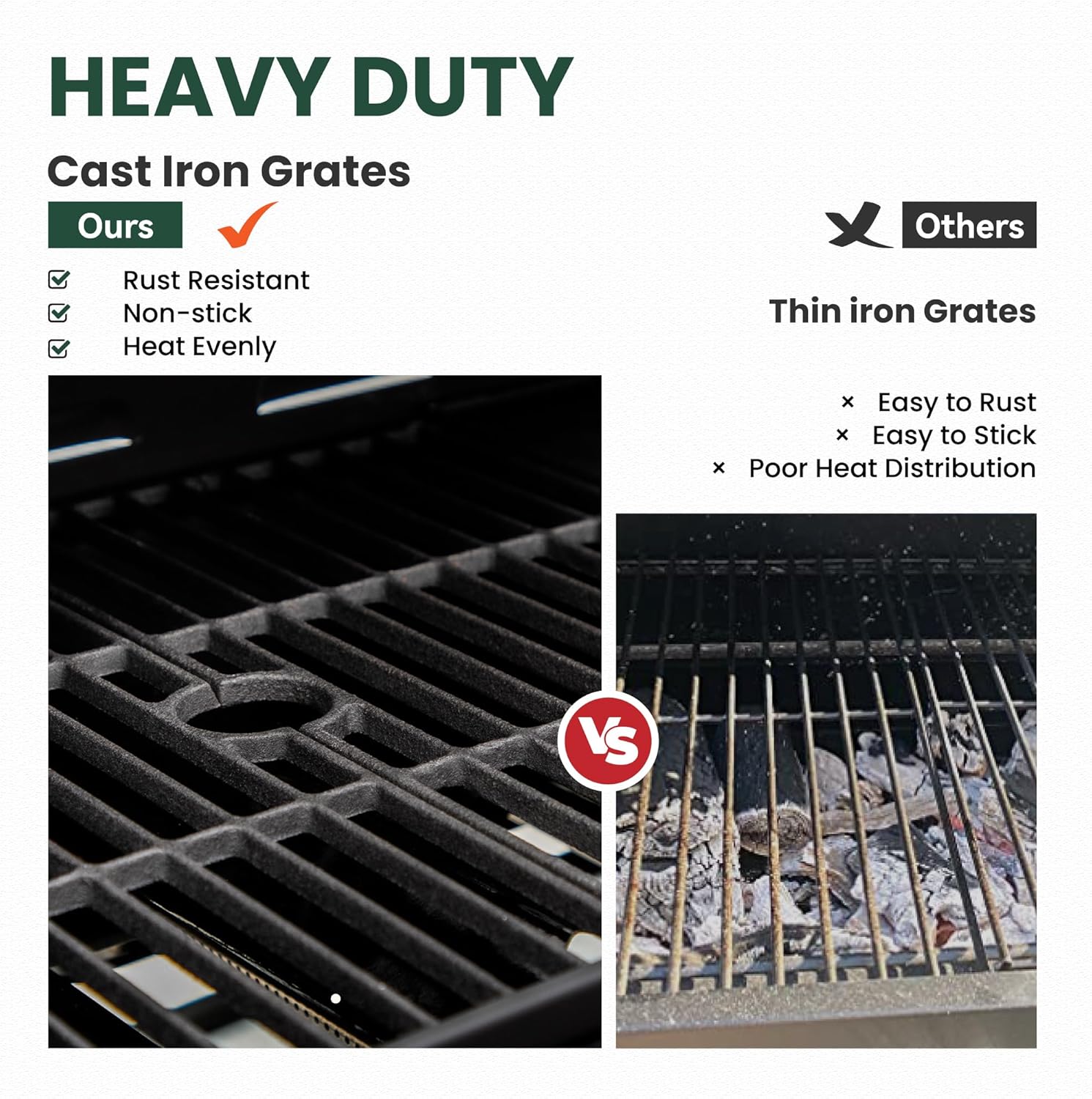 2 in 1 Propane Gas BBQ Grill with Side Burner & Porcelain-Enameled Cast Iron Grate, 4-Burner Flat Top Griddle, 46,700 BTU Outdoor Barbecue Propane Griddle Grill Combo for Camping, Patio, Backyard