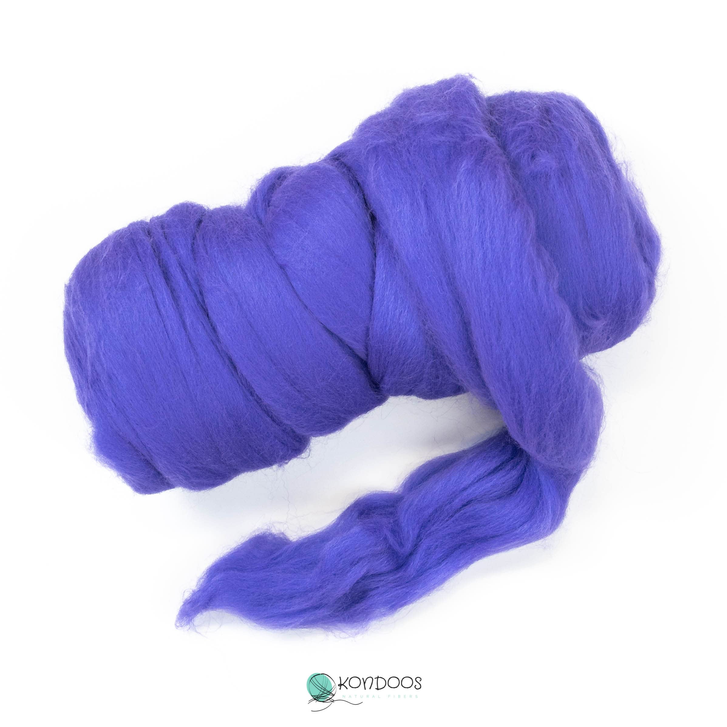 Kondoos Coloured 225 gram Natural Wool roving Tops, Best Wool for Needle Felting Wet Felting, handcrafts - Image 2