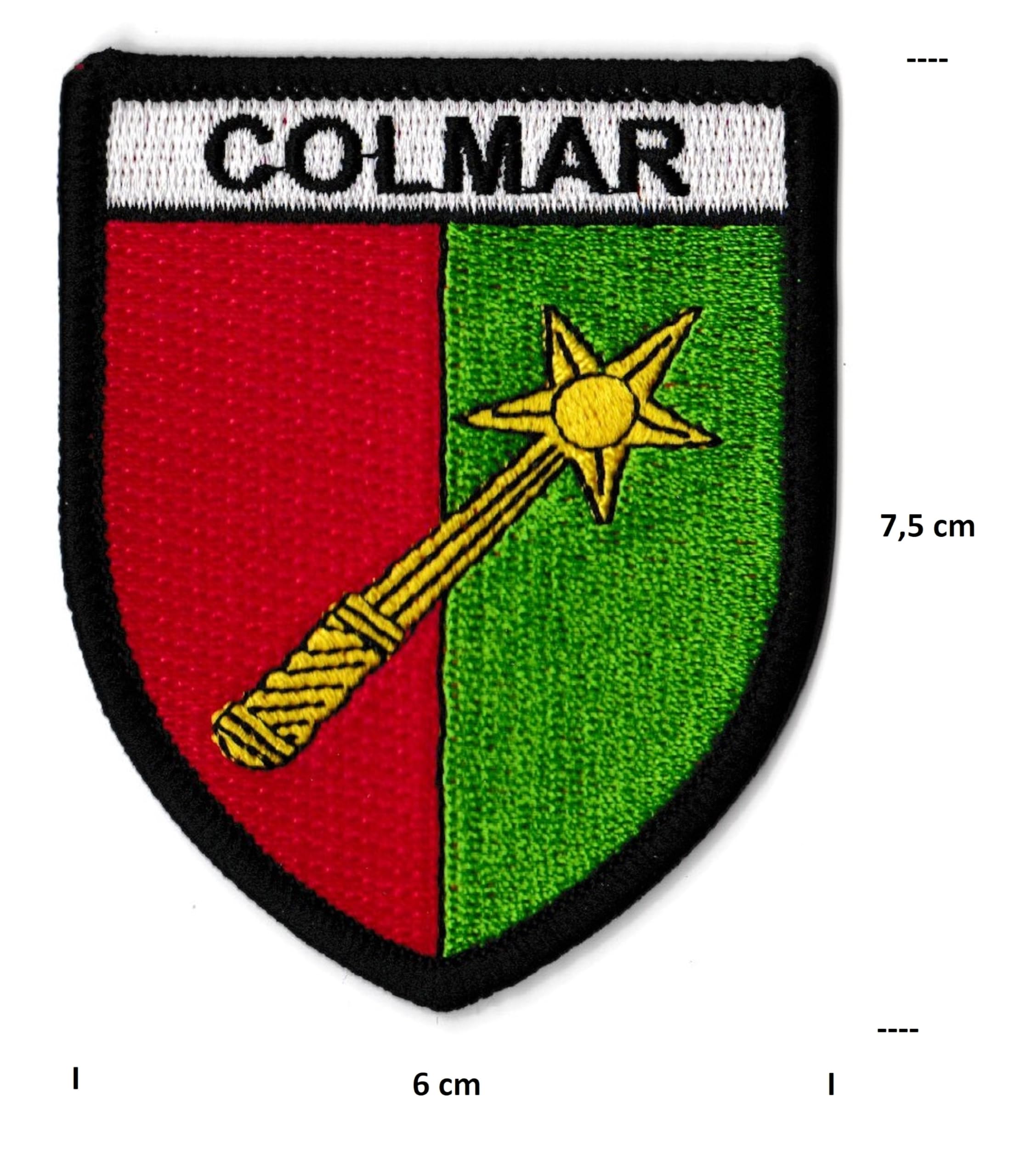 Ecusson Patch de Poitou Charente Brodé - Ecusson avec dos scratch et
