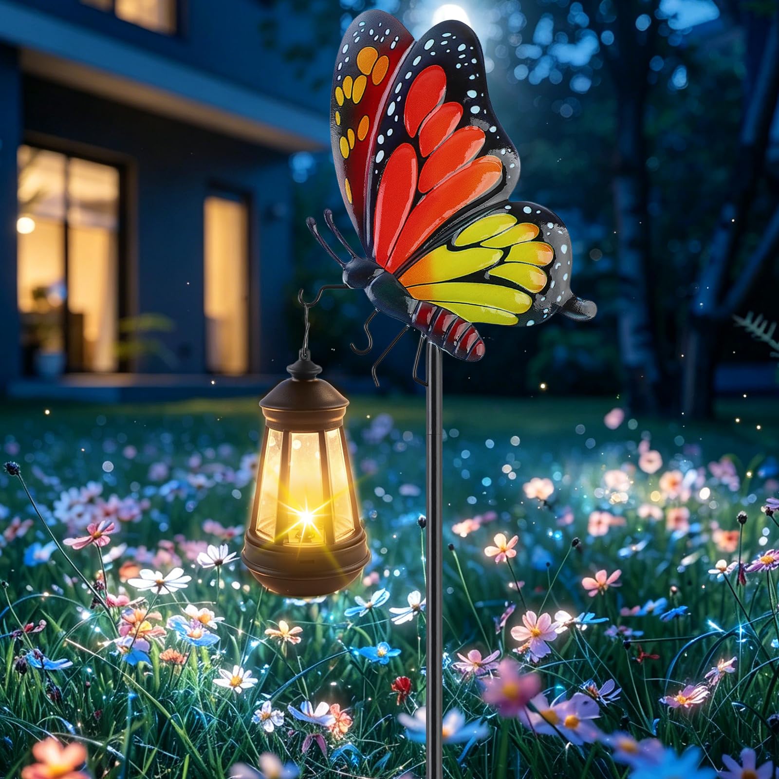 RumonZS Solar Butterfly Garden Lights Outdoor Lights for Yard Garden Decor