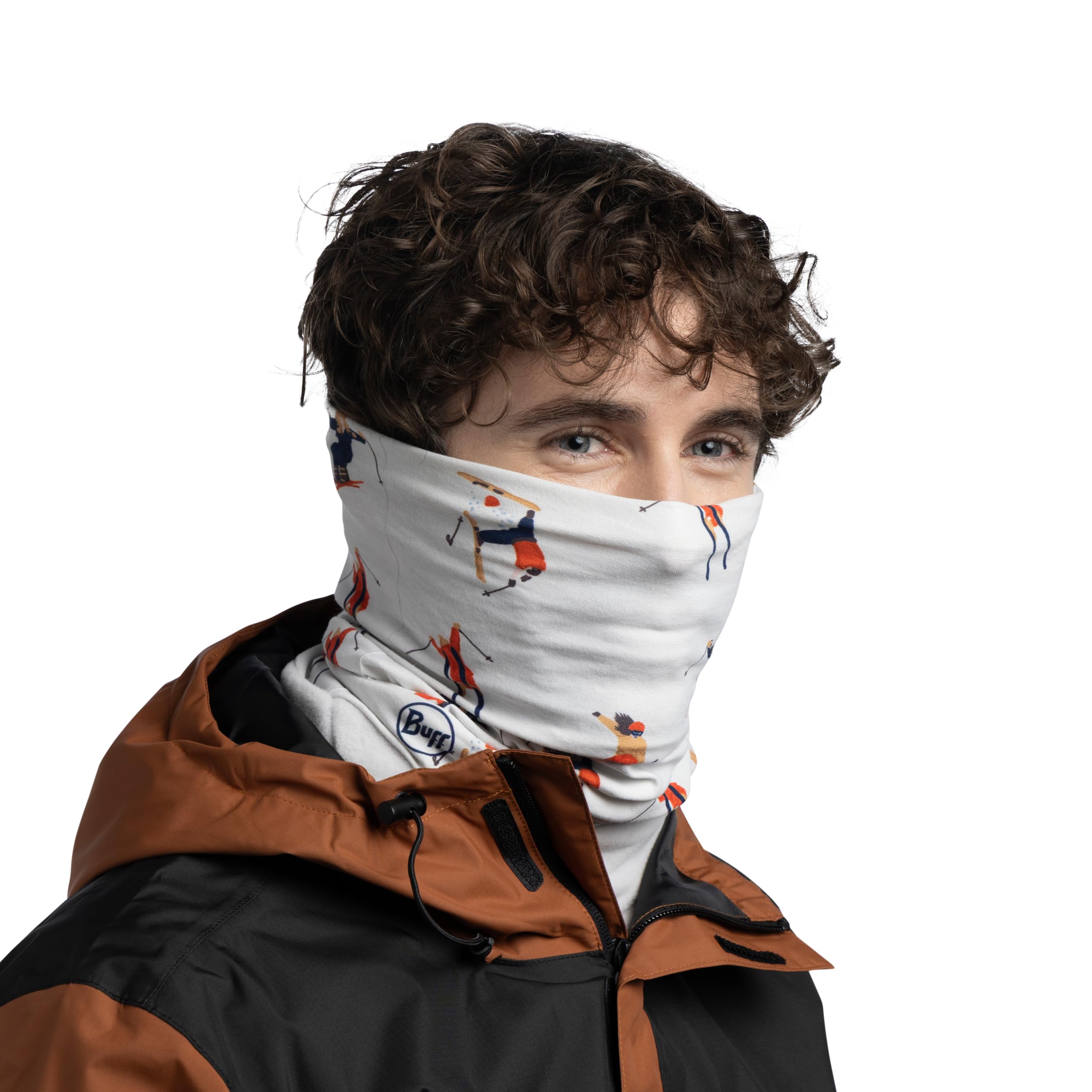 Buff| Braga de cuello Polar Multifucional, Calida, Forro, Comoda, Sueve Hombre Mujer Talla única Ecru