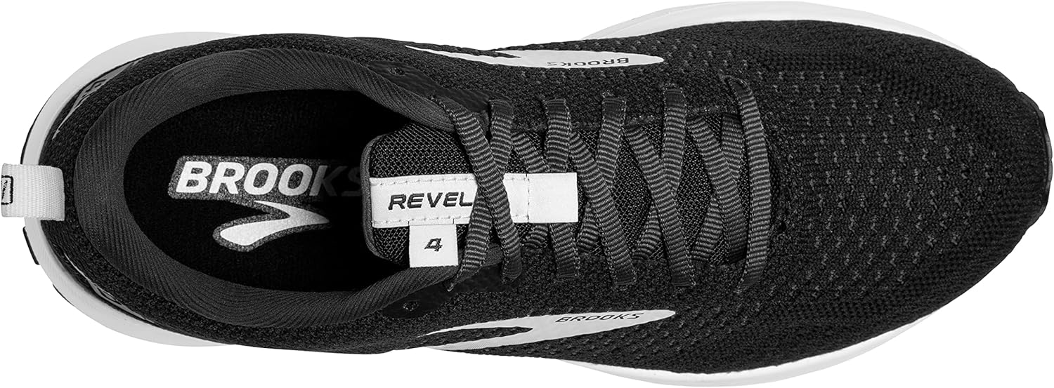 Brooks Men's Revel 4 Neutral Running Shoe 12 Black/Oyster/Silver